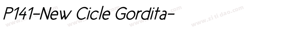P141-New Cicle Gordita字体转换